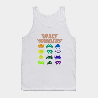 Space Invaders Retro Gaming Vintage Tank Top